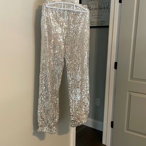 Girls 7/8 new sequin pants